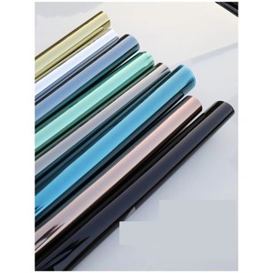 Film de sécurité moderne auto-adhésif en PET pour fenêtres de bâtiment, effet miroir argenté unidirectionnel, décoratif pour la protection de la vie privée, anti-explosion - Product Image 6