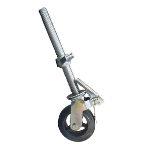 6 inç yüksek vida ayarlanabilir vida kök tesviye iskele kaldırma iskele için fren ile sarhoş tekerlek JACK <span class=keywords><strong>castor</strong></span> - Product Image 2