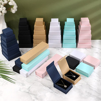 Boîtes magnétiques en carton haut de gamme imprimées sur mesure avec logo, doublure en éponge, ensembles cadeaux noirs pour accessoires de cils