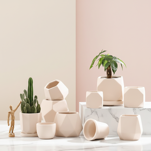 Petits pots classiques en terre cuite pour <span class=keywords><strong>cactus</strong></span> et succulentes avec trous de drainage pour utilisation au sol - Product Image 4