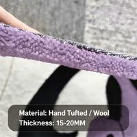 Moderne Teppiche Handgetuftete Teppiche Geometrischer Y2K Schachbrett-Teppich Großer Abstrakter Wollteppich für Wohnzimmer Schlafzimmer Tapis