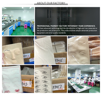 Wenshen Fabrication Sourcils Lèvres Maquillage Semi Permanent Microblading Tatouage Pratique Peau ou Latex Pour La Formation OEM Disponible