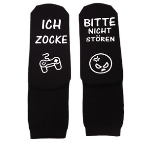 En Existencia, Calcetines de Juego Unisex de Algodón Antideslizantes con Adhesivo, No Molestar, <span class=keywords><strong>Estoy</strong></span> Jugando - Product Image 5