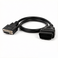 Câble de diagnostic OBD2 16 broches mâle vers DB15 femelle pour scanner de diagnostic automobile OBD II