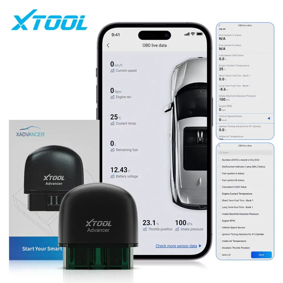 Newest XTOOL AD20 vehicle tools OBDII Scanner For Engine System Diagnostic Code Reader Car Scanner Work With IOS/Android