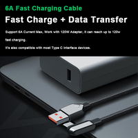 Câble Type-C à 90 degrés, charge rapide 6A pour jeux mobiles, visionnage de vidéos, téléphones Android, tablettes