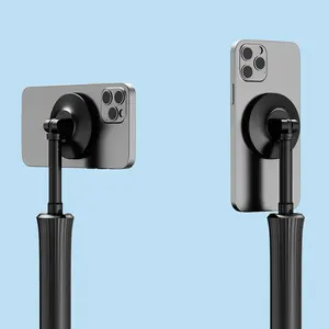 Nouveau Portable Mini <span class=keywords><strong>Selfie</strong></span> Stick Support de Téléphone Magnétique 360 Degrés <span class=keywords><strong>Rotatif</strong></span> Au Sol Support De Poche Trépied pour Téléphone Mobile - Product Image 3