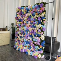 Großhandel Grenzüberschreitende Dreidimensionale Handgefertigte Seidenrosen Realistische Moderne Blumenwand-Dekoration für Fotografie Künstliche Blumen