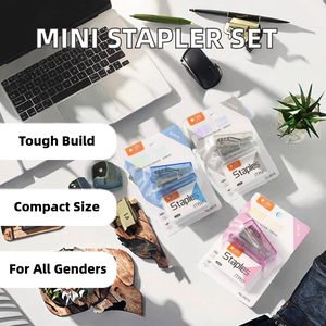 2025 Новый XS высококачественный прозрачный металлический степлер с 24/6 ручными скобами отлично подходит для школьного офиса домашнего использования канцелярские товары промо - Product Image 2