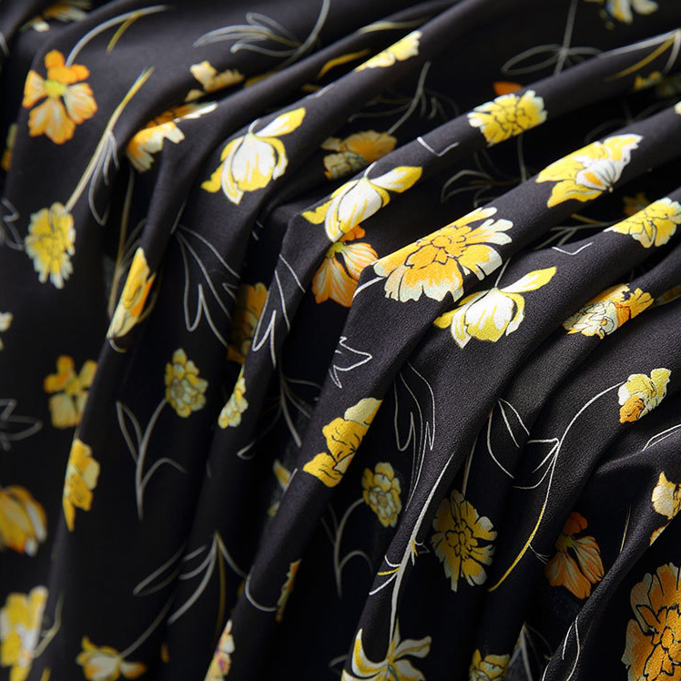 Мягкий Сомали алгоритмом dirac Флора цифровые печатные устройства 100% чистый шелк жоржет атлас ткань для свадебного платья