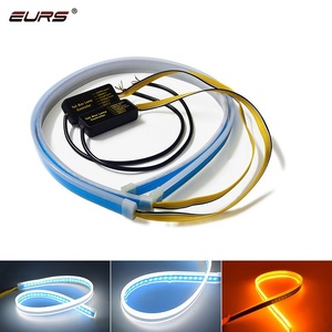 EURS Đèn Dây Led Linh Hoạt Đèn Chạy Ban Ngày LED DRL Đèn Tín Hiệu Rẽ Màu Trắng + Vàng 30Cm 45Cm 60Cm - Product Image 4