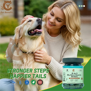 Friandises multivitaminées 8-en-1 pour chiens – Complément quotidien avec glucosamine, oméga 3 et probiotiques pour la santé des articulations, du cœur, de la peau et du pelage - Product Image 4