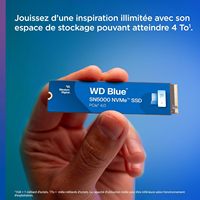 قرص صلب داخلي جديد من نوع NVMe PCIE GEN3 SSD M.2 2280 للكمبيوتر المكتبي، طراز Blue SN5000 بسعة 1 تيرابايت، سرعة 5,150 ميجابايت/ثانية