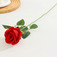 Rose artificielle en soie imitation, faite à la main, réaliste, style européen, pour la décoration de la maison, les arrangements de mariage, mur de fleurs
