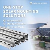 Support de montage solaire en U de haute qualité résistant au vent et à la neige, en acier U en alliage de zinc, aluminium et magnésium, structure de support PV