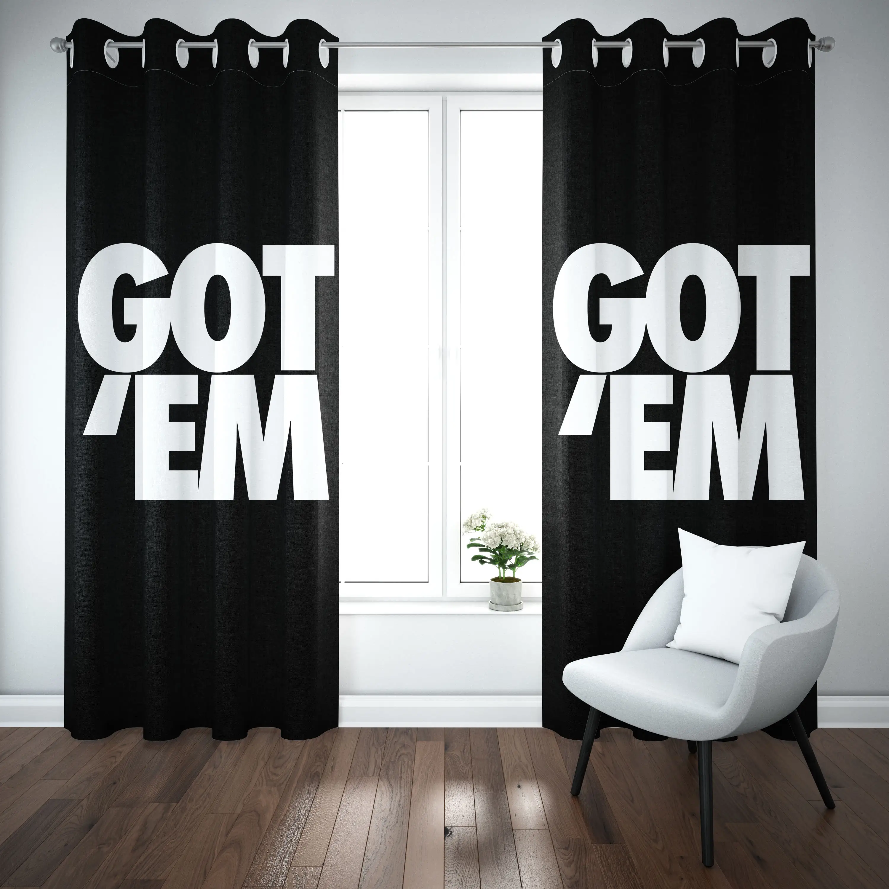 Sneakers Bedroom Curtain Air J Fashion Home Hype Decor Living Room Window Blackout Curtain