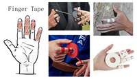 Bande élastique pour les doigts de sport athlétique pour BJJ Jiu Jitsu Grappling MMA Arts martiaux Volleyball Weight Training Wrestling
