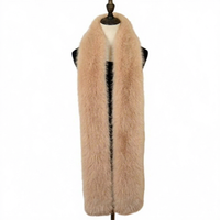 Écharpe en fausse fourrure de renard, épaissie, longue et enveloppante, châle de mode européenne et américaine, polyvalente, chaude, pour l'automne et l'hiver, col en fourrure style défilé