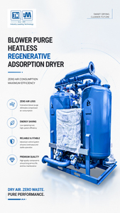 Sécheur d'air industriel à adsorption régénérative à double <span class=keywords><strong>tour</strong></span>, chauffé, à consommation d'air nulle, 33 Nm/min, par le fabricant - Product Image 6