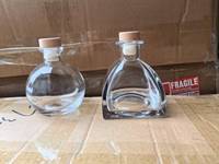 Diffuseur de parfum en verre vide de haute qualité en forme de boule, 100 ml, 150 ml, 250 ml, avec bouchon en bois pour la décoration de la maison