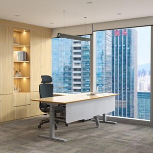 <span class=keywords><strong>Bureau</strong></span> <span class=keywords><strong>debout</strong></span> à double moteur électrique IULTRA avec éclairage RVB et crochet pour casque d'écoute, texture, pour les joueurs - Product Image 1