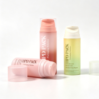 Bouteilles de voyage personnalisées en PP avec pompe à vide pour lotion, en plastique, 30/50/100/120 ml, pour crème corporelle bébé, hydratant, et écran solaire sans air