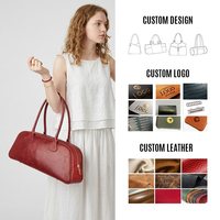Bolso de Hombro Cilíndrico de Cuero Genuino para Mujer, Nueva Colección 2026, Venta Caliente, Muestra Personalizada Disponible