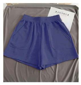 กางเกงขาสั้นกีฬาเอวสูงสำหรับผู้หญิง กางเกงขาสั้นลำลองเอวยางยืดสูง กางเกงขาสั้นชายหาดแฟชั่น กางเกงขาสั้นสตรีทแวร์ - Product Image 5