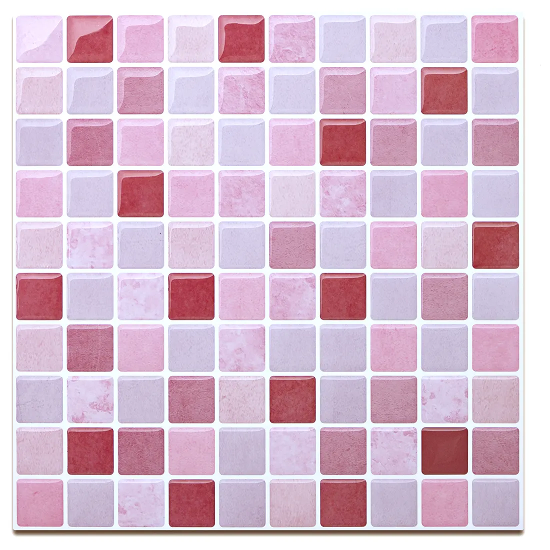 Mosaic Wall Tile Peel and Stick Self adhesive Backsplash DIY Kitchen Bathroom Home Wall Sticker Vinyl 3D
