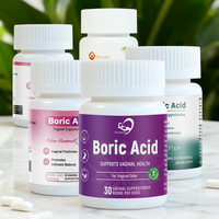 Aromlife Suppositoires à l'acide borique biologique Capsules d'acide borique Soutien au contrôle des odeurs 30 capsules par flacon Produit vaginal naturel