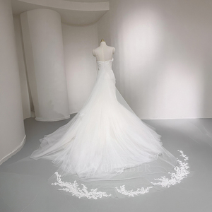 ชุดแต่งงานทรงเมอร์เมด Nt129 Couture ดีไซน์หรูหราแบบไหล่เดียว พร้อมชายกระโปรงผ้าทูลล์สุดประณีตจาก Jancember - Product Image 5
