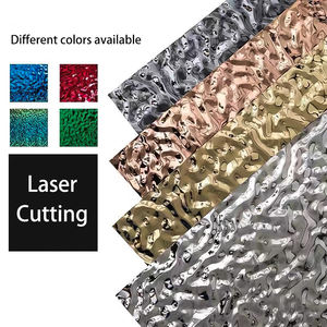 Finition miroir dorée Panneau décoratif en relief Ondulation de l'eau Feuille d'acier inoxydable 304 pour plafond - Product Image 5