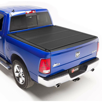 Couverture de benne rigide enroulable, pliable en trois parties, étanche, à verrouillage manuel, en aluminium, pour camionnettes 4x4 - Compatible avec Dodge Ram Ford Ran