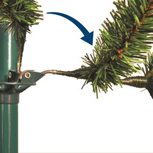 <span class=keywords><strong>Sapin</strong></span> de Dunhill vert personnalisé lumières blanches comprend un support de 7.5 <span class=keywords><strong>pieds</strong></span> National Tree Company pré-éclairé arbre de Noël artificiel complet - Product Image 6