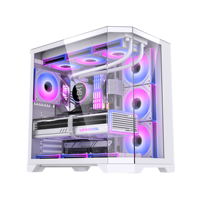 LOVINGCOOL - Caja de Ordenador con Pantalla Grande, Torres Completas ATX, Gabinete de Juegos de Vidrio Acrílico, Cajas de PC Fabricadas en China, Venta al por Mayor