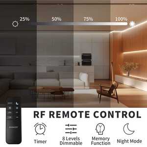 Kit de Tira LED de 1m de Nuevo Diseño con Control Remoto RF, Atenuación Monocromática, 3000K y 6500K, Modo de Control por Voz - Product Image 5
