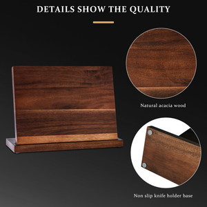 Giá đỡ dao từ tính chuyên nghiệp bằng gỗ keo tự nhiên, giá để dao từ tính cho bộ dao nhà bếp - Product Image 5