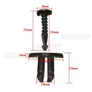 Lot de 10 clips de fixation de pare-chocs de voiture neufs pour Renault/Clio/Laguna/Megane/Espace # 7703072360 - Product Image 6