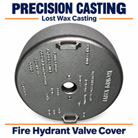 Composants de précision en acier inoxydable CF8M moulés par investissement, 0,2 kg, pour assemblages de piliers d'incendie et couvercles de vannes de piliers d'incendie