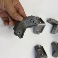 Support d'angle pour cadre de porte et fenêtre avec goupilles d'alignement, connecteur en L en alliage d'aluminium