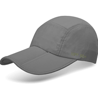 Casquette de sport 5 panneaux UPF50+ protection solaire unisexe, imperméable, séchage rapide, en polyester, réglable, avec logo personnalisé, pour activités de plein air, décontractée, visière pare-soleil