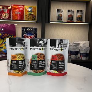 Sac debout jetable personnalisé en usine sac d'emballage scellé en plastique avec logo Amande pois chiche pomme <span class=keywords><strong>de</strong></span> <span class=keywords><strong>terre</strong></span> champignon boeuf <span class=keywords><strong>poulet</strong></span> repas - Product Image 5