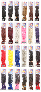 Super TZ 24" Extensions de cheveux à tresser professionnelles pré-étirées à trame unique 180g Volume Jumbo Ignifuges Tresses à basse température - Product Image 6