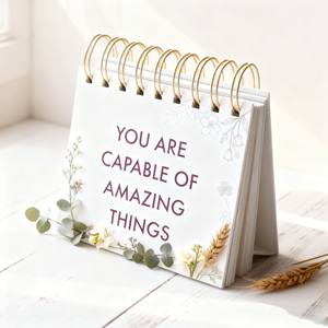 Escritorio de libros en espiral personalizado Inspiración <span class=keywords><strong>semanal</strong></span> Positividad Escritorio Flip Chart Afirmaciones Calendario Afirmación Caballete y calendarios - Product Image 2