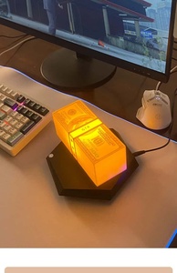 Modern Money Magnet Lamp 3D Dollar Bill LED 3CCT Color-Changing Floating Night <b>Light</b> Levitating Rotating Touch Control <b>Plug</b>-<b>In</b> - Product Image 6