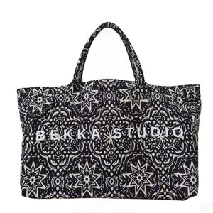 Fashion Large Portable Grocery Shopping Bag Heavy Duty Cotton <b>Canvas</b> <b>Tote</b> Bags Cotton Filled Handle Travel Carry Bag - Product Image 4