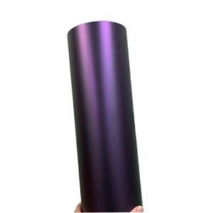 MXK Ultra opaco metallizzato viola scuro adesivo per <span class=keywords><strong>Auto</strong></span> avvolge un veicolo che cambia colore avvolge il rotolo di pellicola - Product Image 4