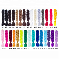 Extensions de cheveux synthétiques tressées Yaki lisses de 24 pouces, 100g, pour tresses Jumbo – Vente chaude