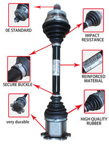 HELI Semiejes Delanteros Izquierdos y Derechos con Juntas Homocinéticas para Audi VW para Benz, Eje de Acero Modelo A6 OE 4FD407271A - Product Image 2