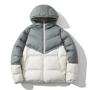 Großhandel Herren Daunen mantel Warm Custom Logo Winter Outdoor Männer Bubble Puffer Jacke Nikeeli edlys Jacken Puffer Jacke für Männer